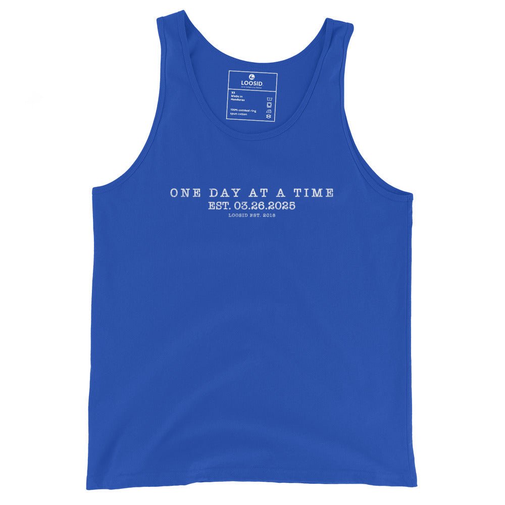 One Day At a Time Sober Tank Top featuring the design (view 11)