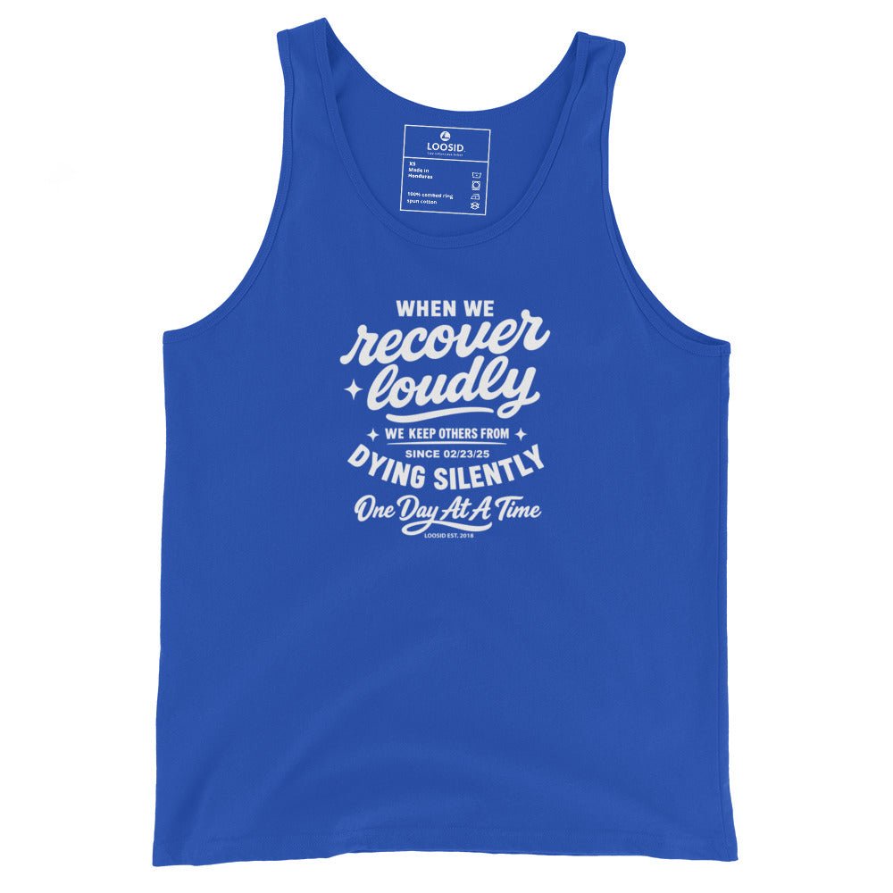 When We Recover Loudly Sober Tank Top packaging detail (view 8)