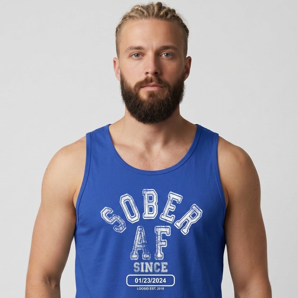 Sober AF Sober Tank Top close-up view (view 12)