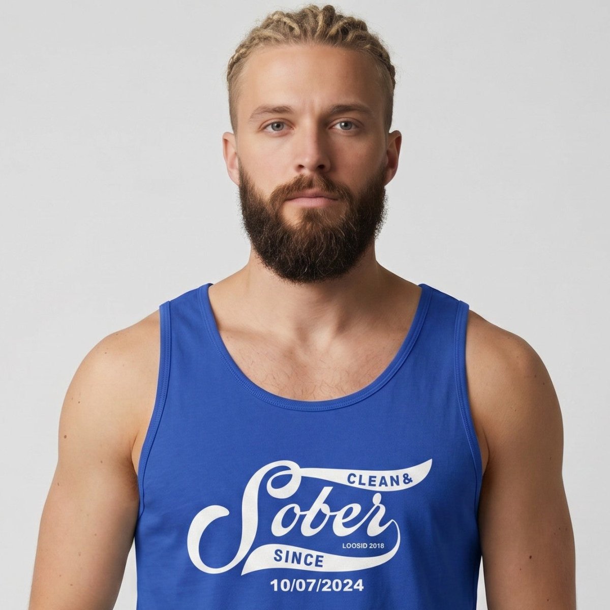 Sober Since Sober Tank Top side view (view 6)
