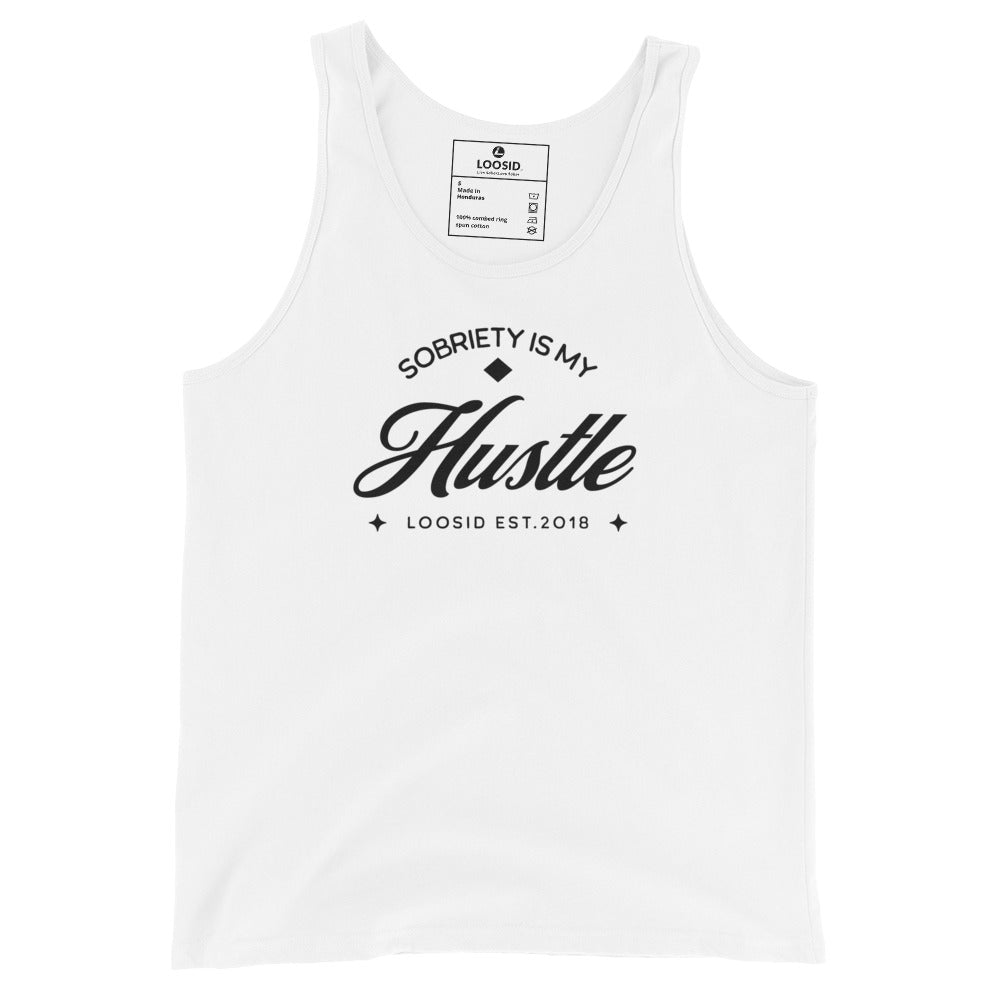 Sobriety is My Hustle Sober Tank Top back view (view 17)