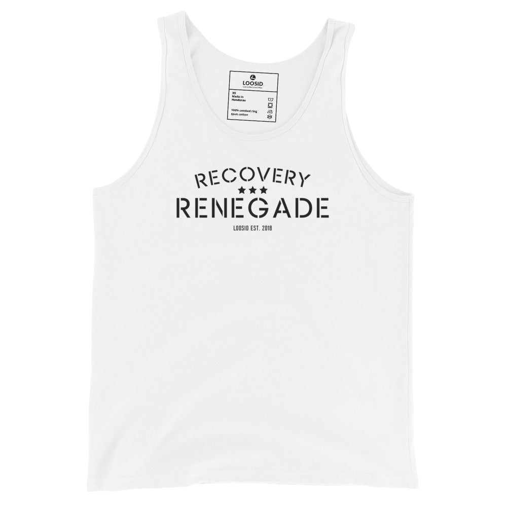 Recovery Renegade Sober Tank Top back view (view 17)