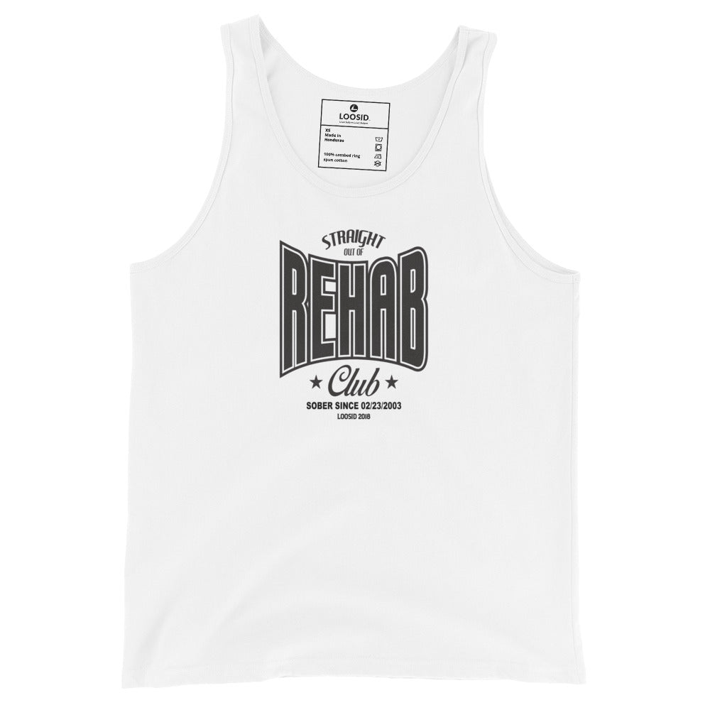 Rehab Sober Tank Top featuring the design (view 11)