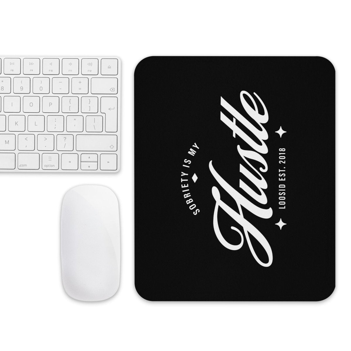 Hustle Recovery Mouse Pad graphic detail (view 4)