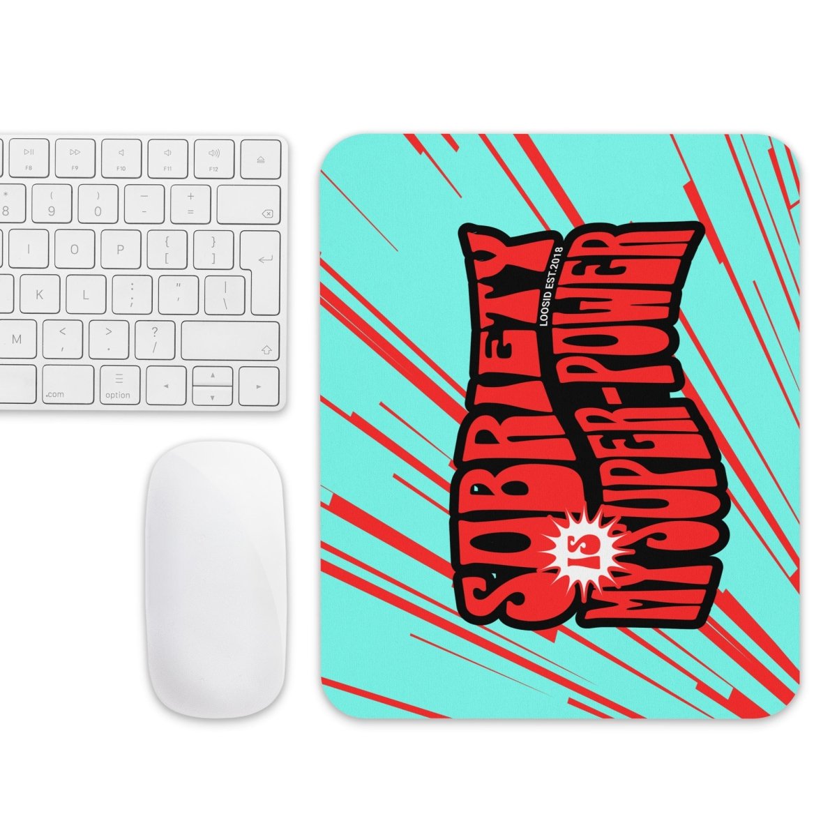 Sobriety Power Recovery Mouse Pad graphic detail (view 4)