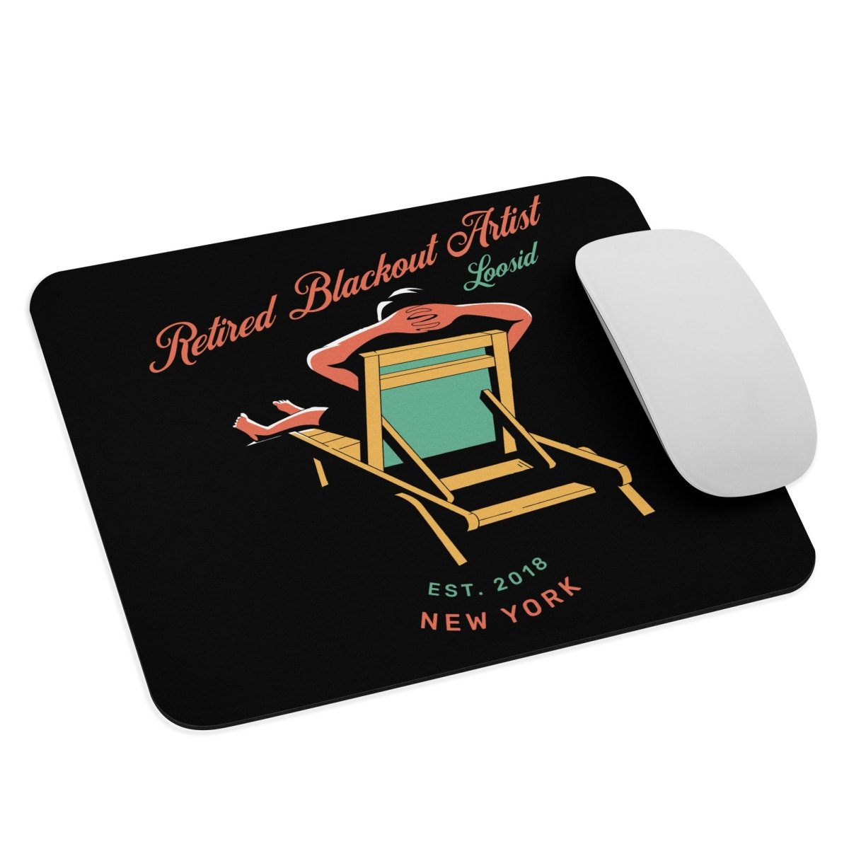 Retired Blackout Artist Recovery Mouse Pad graphic detail (view 4)