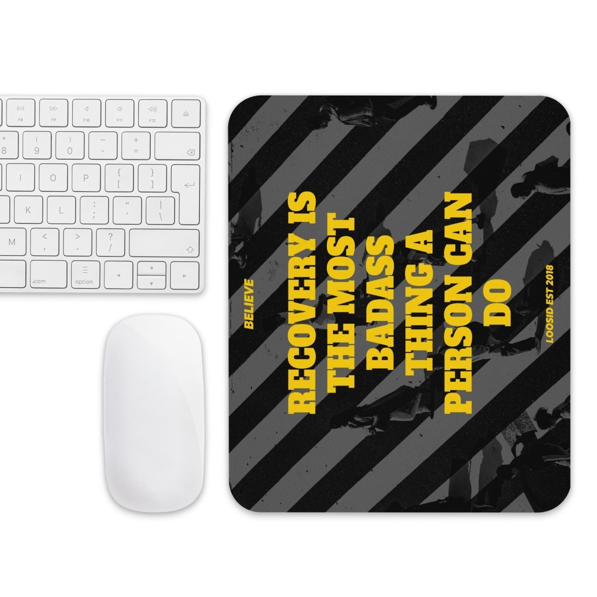 Loosid Recovery Bdass Recovery Mouse Pad featuring the design
