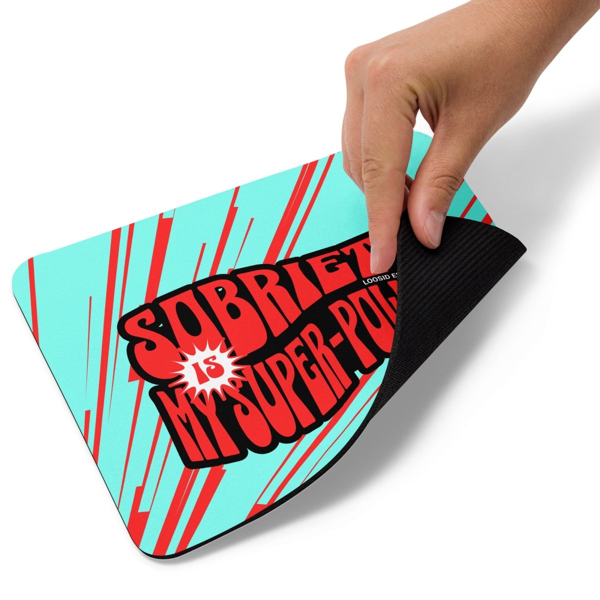 Sobriety Power Recovery Mouse Pad close-up view (view 2)
