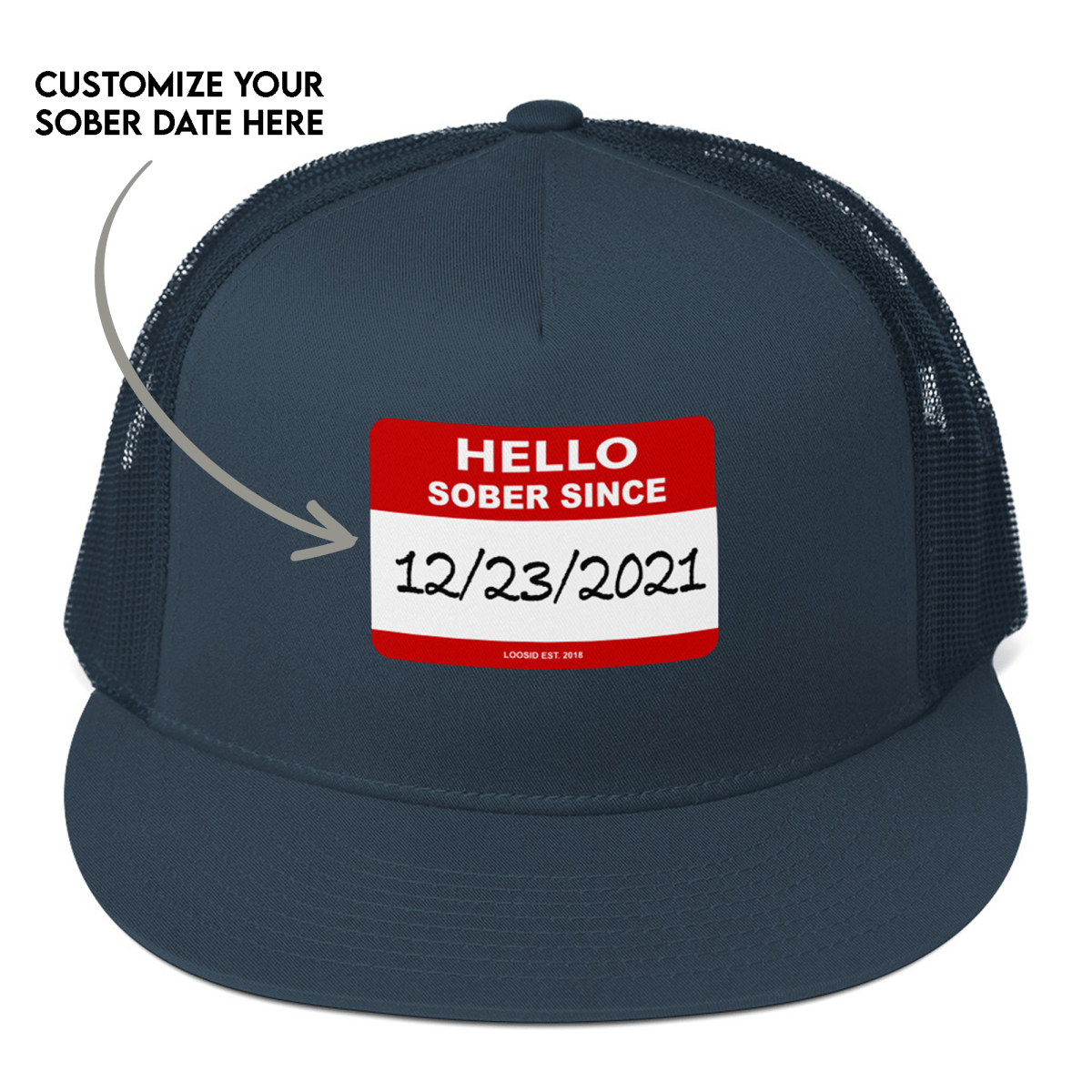 Hello Sober Since Sober Hat lifestyle view (view 5)