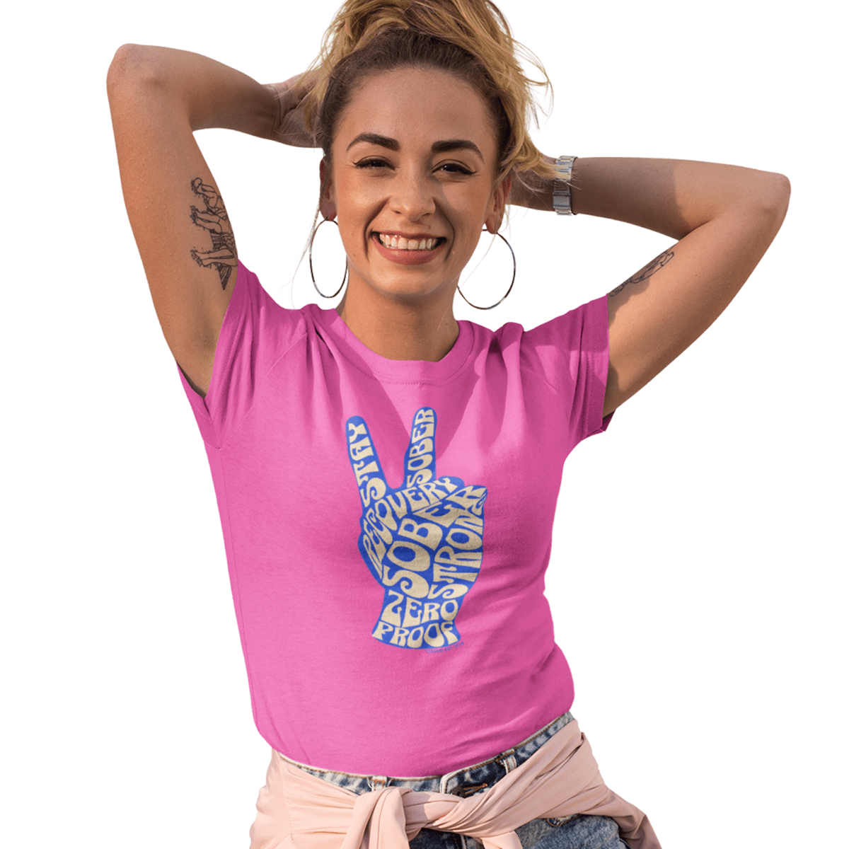 Loosid Peace & Sober Sober T Shirt featuring the design