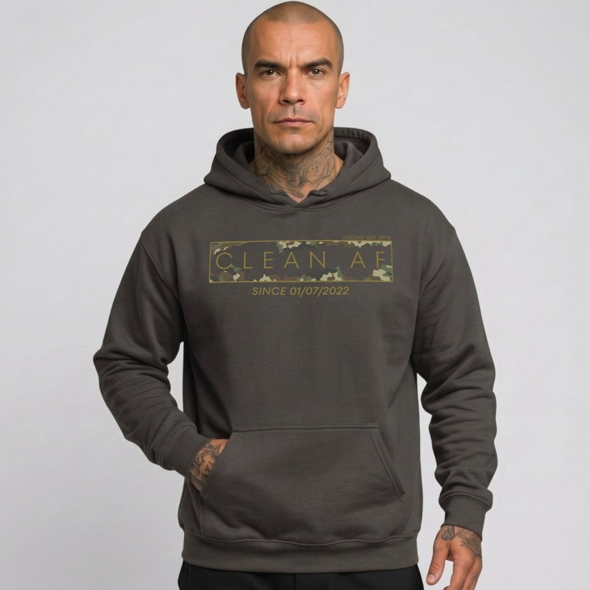 Clean AF Camo Recovery Hoodie product photo (view 10)
