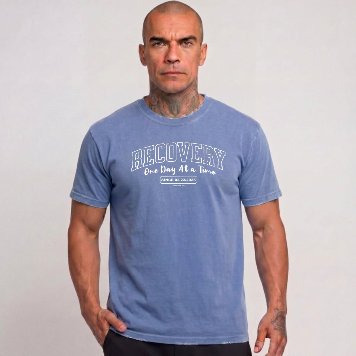 Sober T Shirt | Men's Recovery Looks Good On You Garment-Dyed