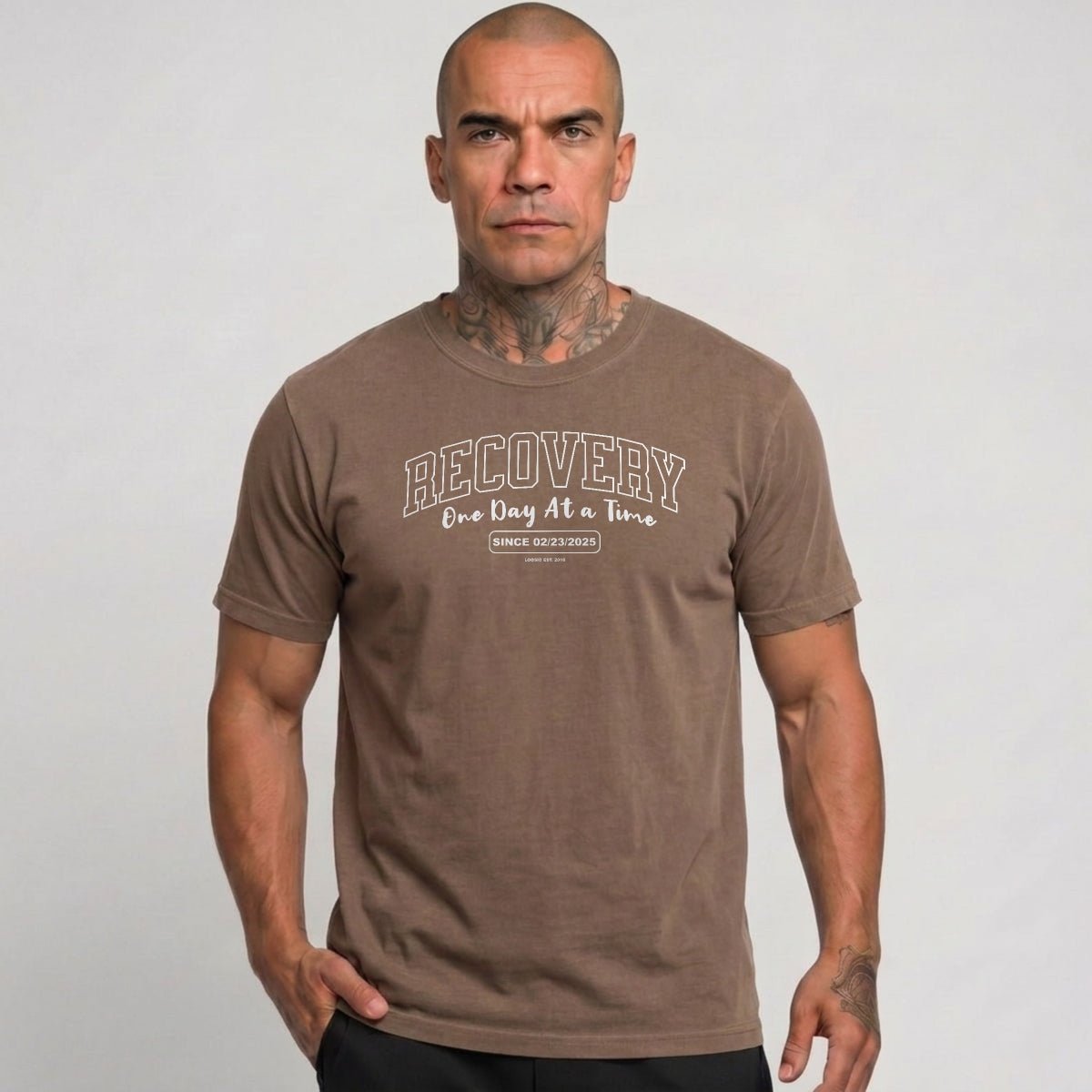 Sober T Shirt | Men's Recovery Looks Good On You Garment-Dyed