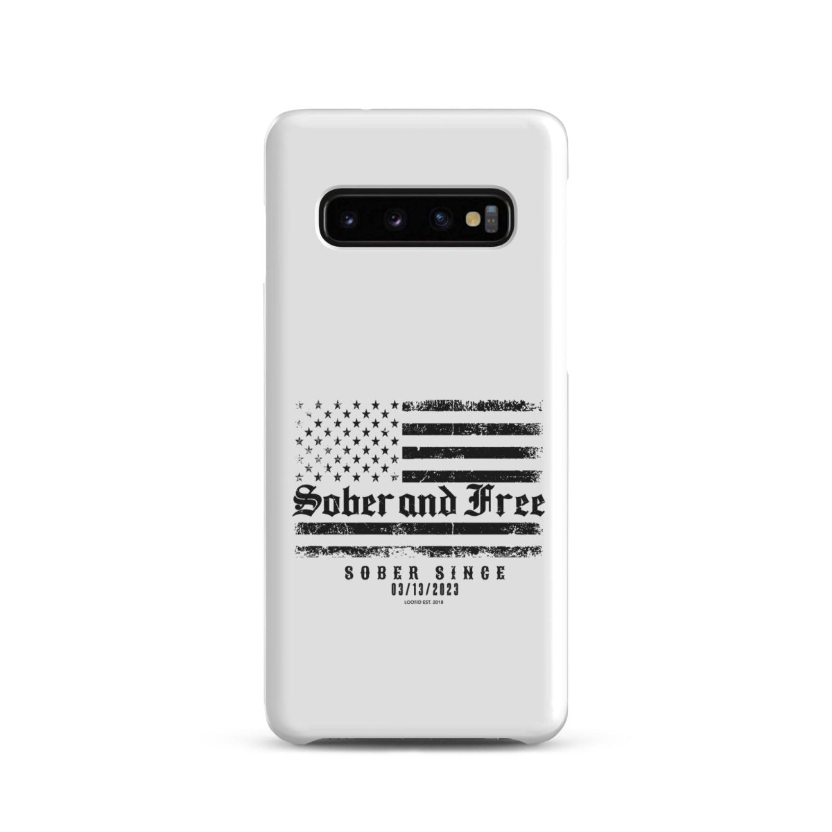 Loosid Sober & Free Snap Recovery Phone Case featuring the design