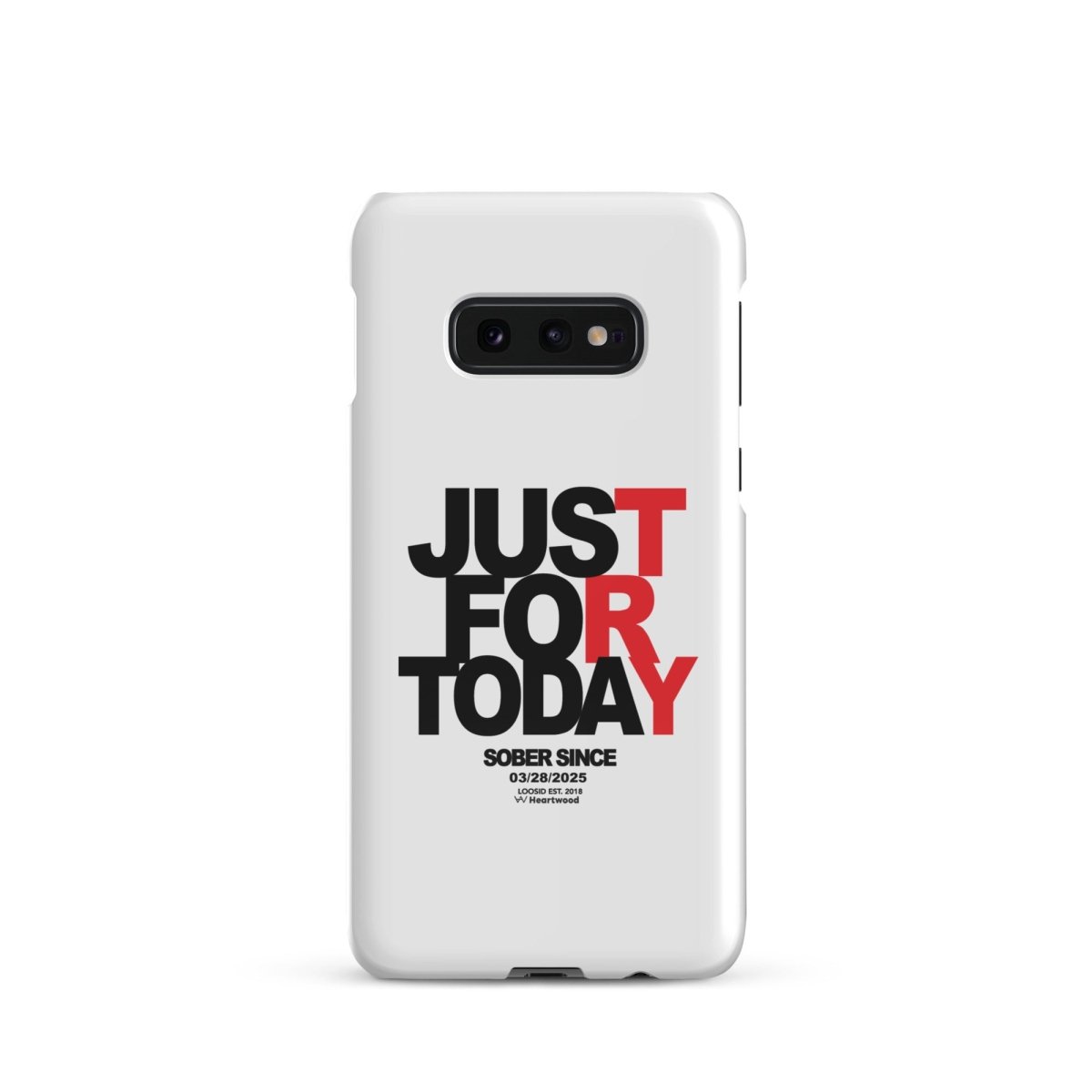 Just For Today Snap Recovery Phone Case close-up view (view 2)
