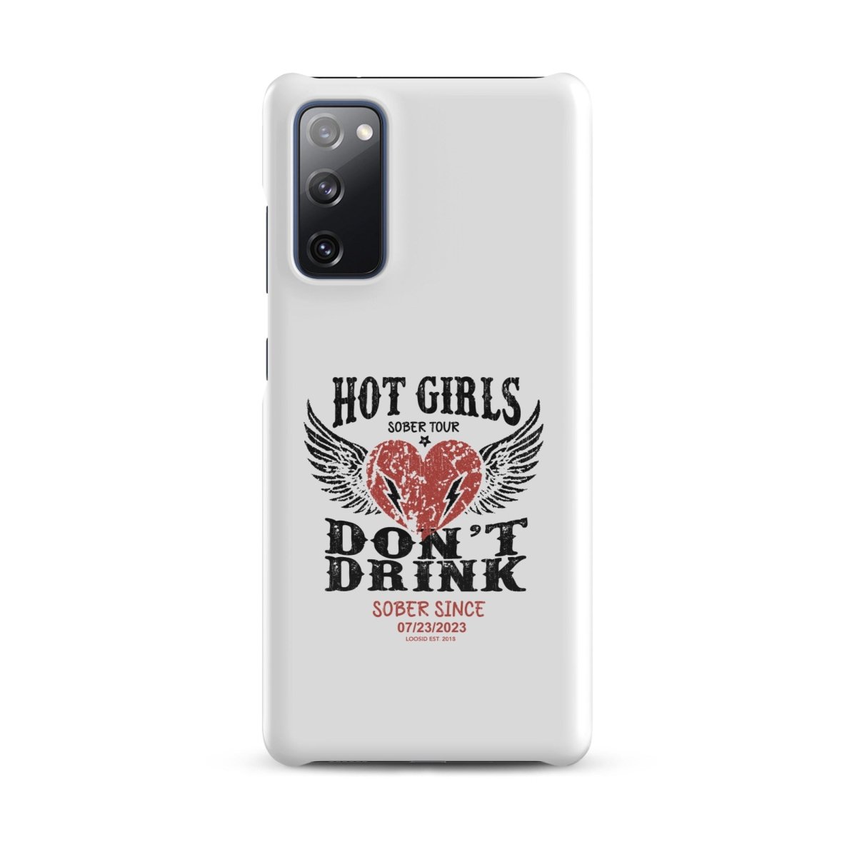 Hot Girls Don't Drink Snap Recovery Phone Case back view (view 7)