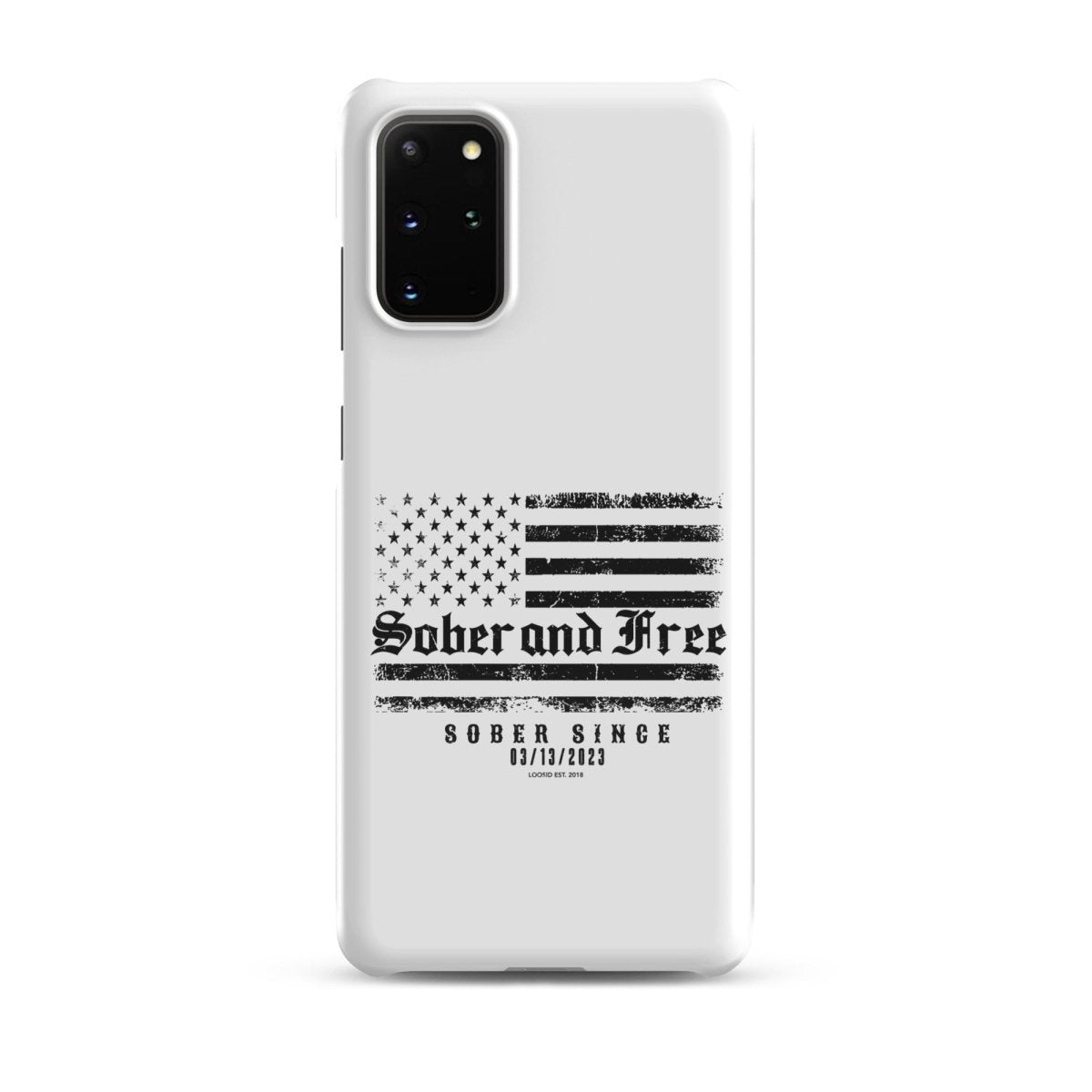 Sober & Free Snap Recovery Phone Case lifestyle view (view 5)