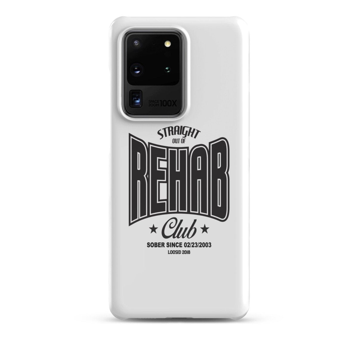 Straight Out of Rehab Snap Recovery Phone Case back view (view 7)