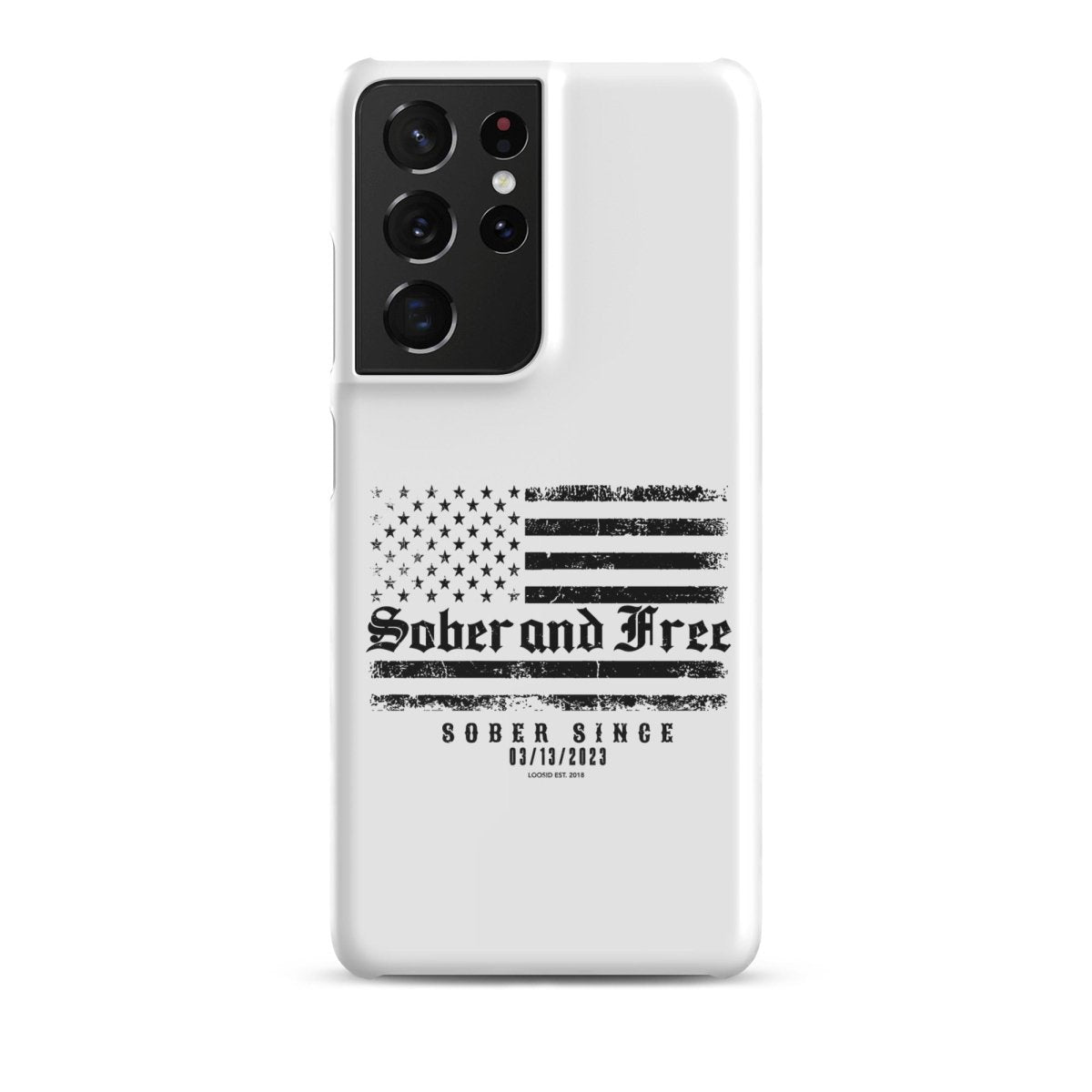 Sober & Free Snap Recovery Phone Case featuring the design (view 11)