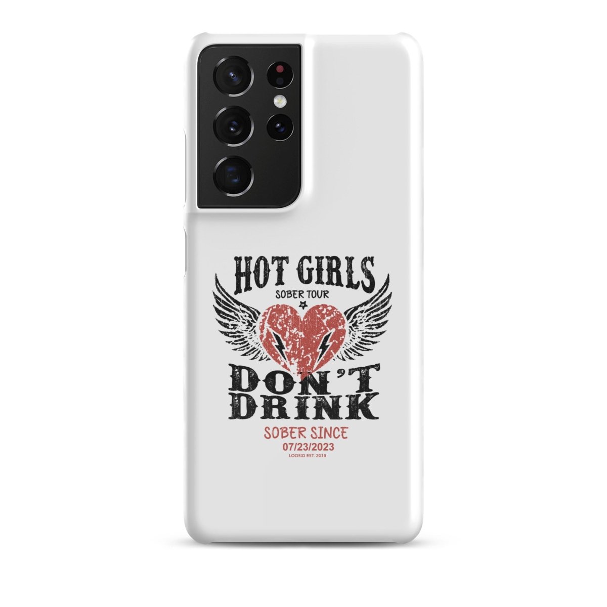 Hot Girls Don't Drink Snap Recovery Phone Case featuring the design (view 11)