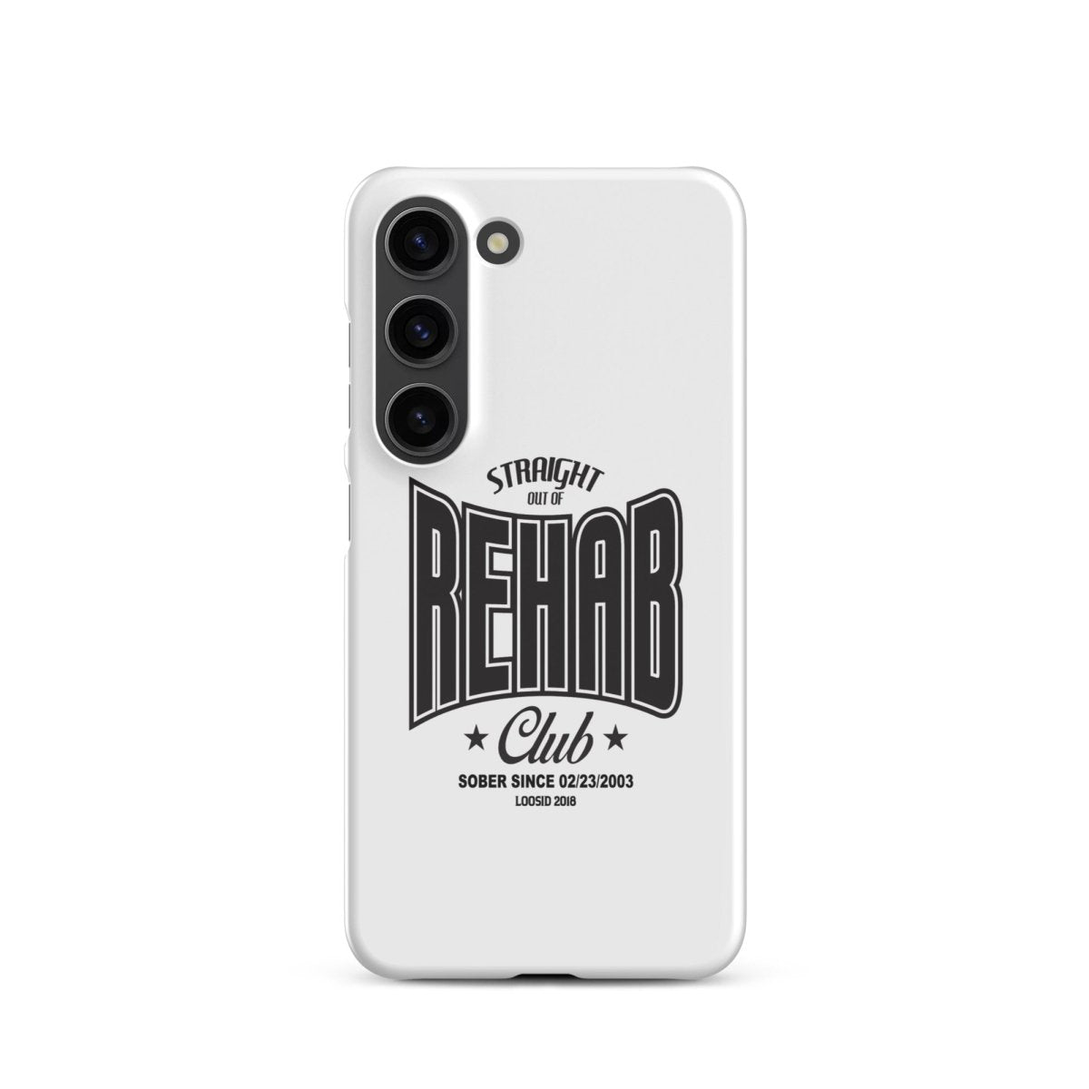 Straight Out of Rehab Snap Recovery Phone Case lifestyle view (view 15)