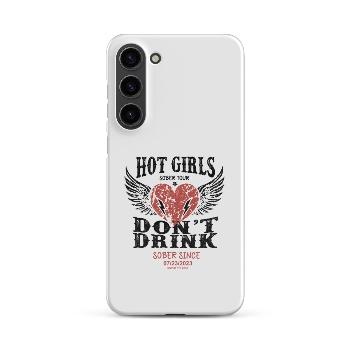 Hot Girls Don't Drink Snap Recovery Phone Case side view (view 16)