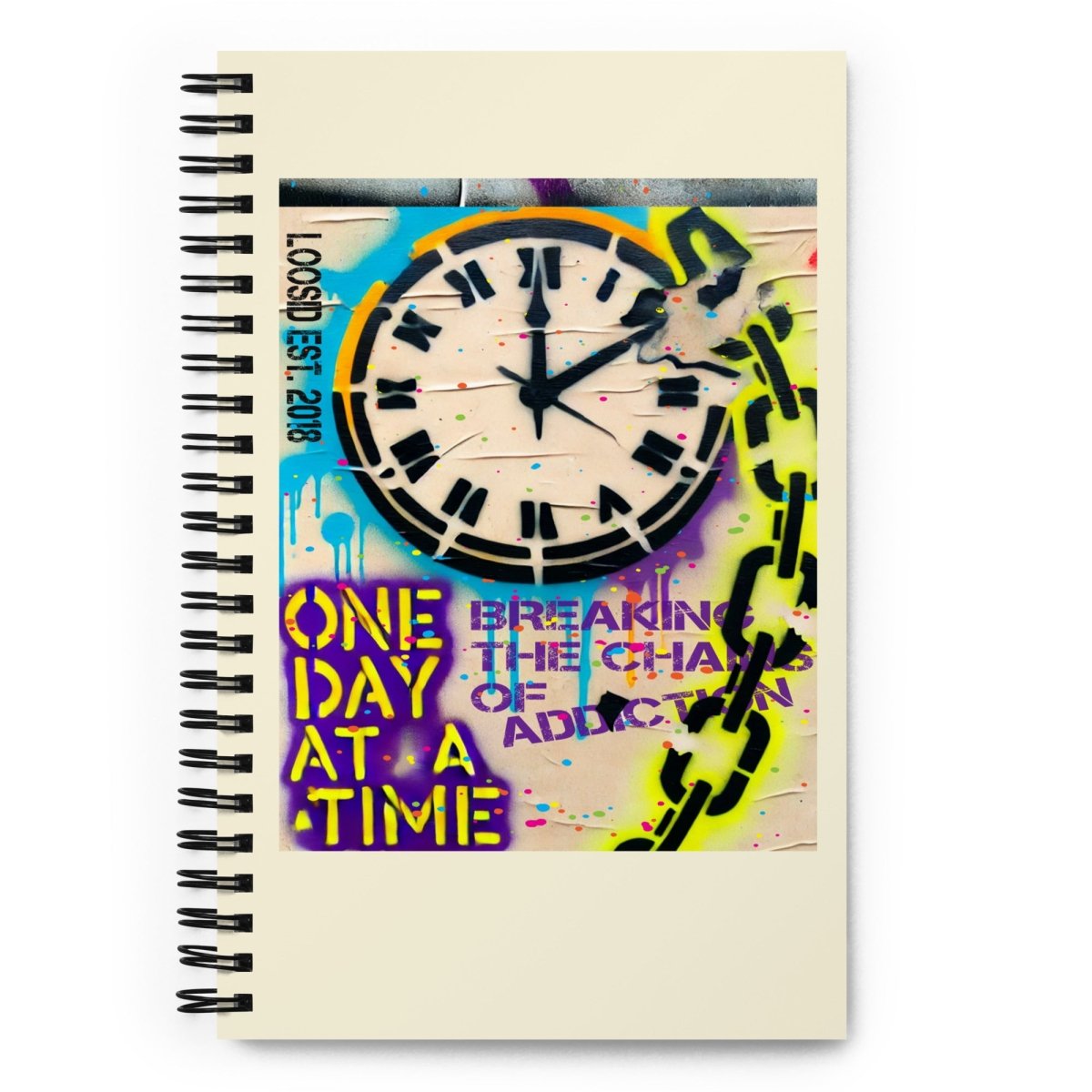 Loosid One Day At A Time Sober Journal featuring the design