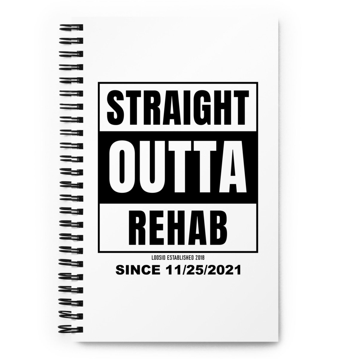Loosid Box Outta Rehab Sober Journal featuring the design