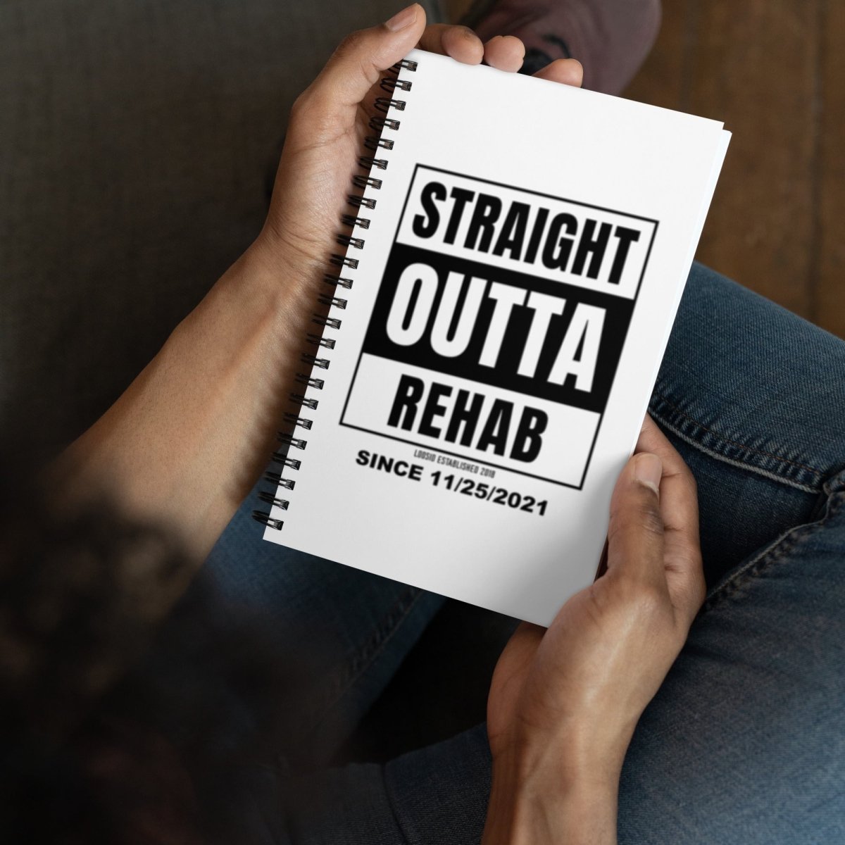 Box Outta Rehab Sober Journal flat lay styled image (view 3)
