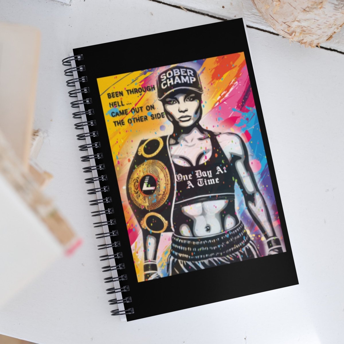 Sober Women Champ Sober Journal flat lay styled image (view 3)