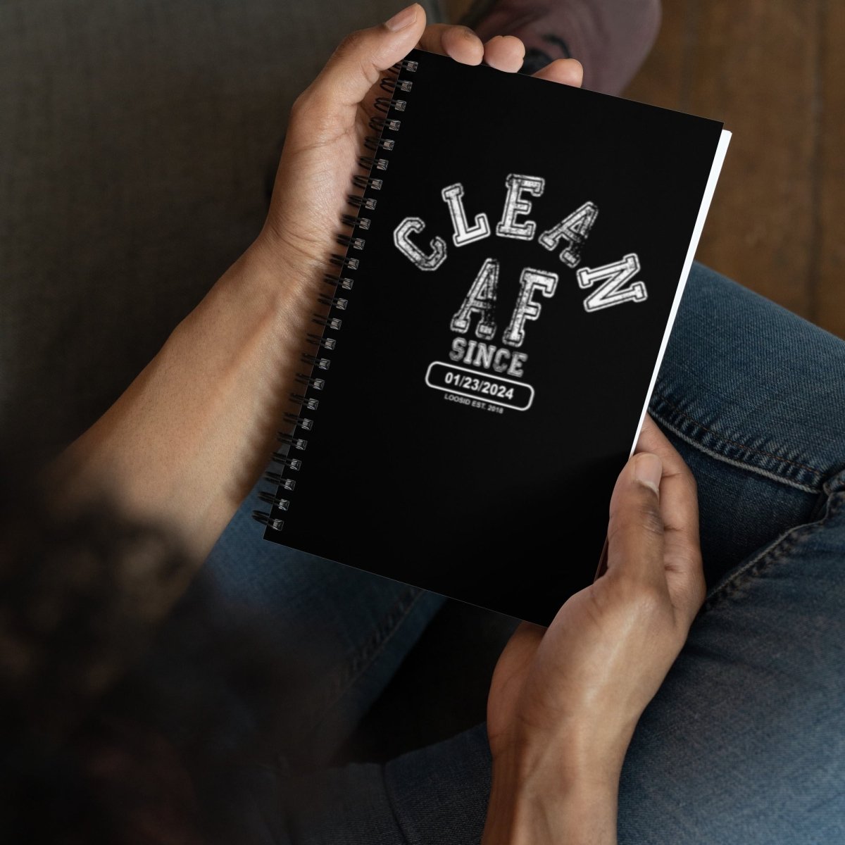 Clean AF Sober Journal close-up view (view 2)