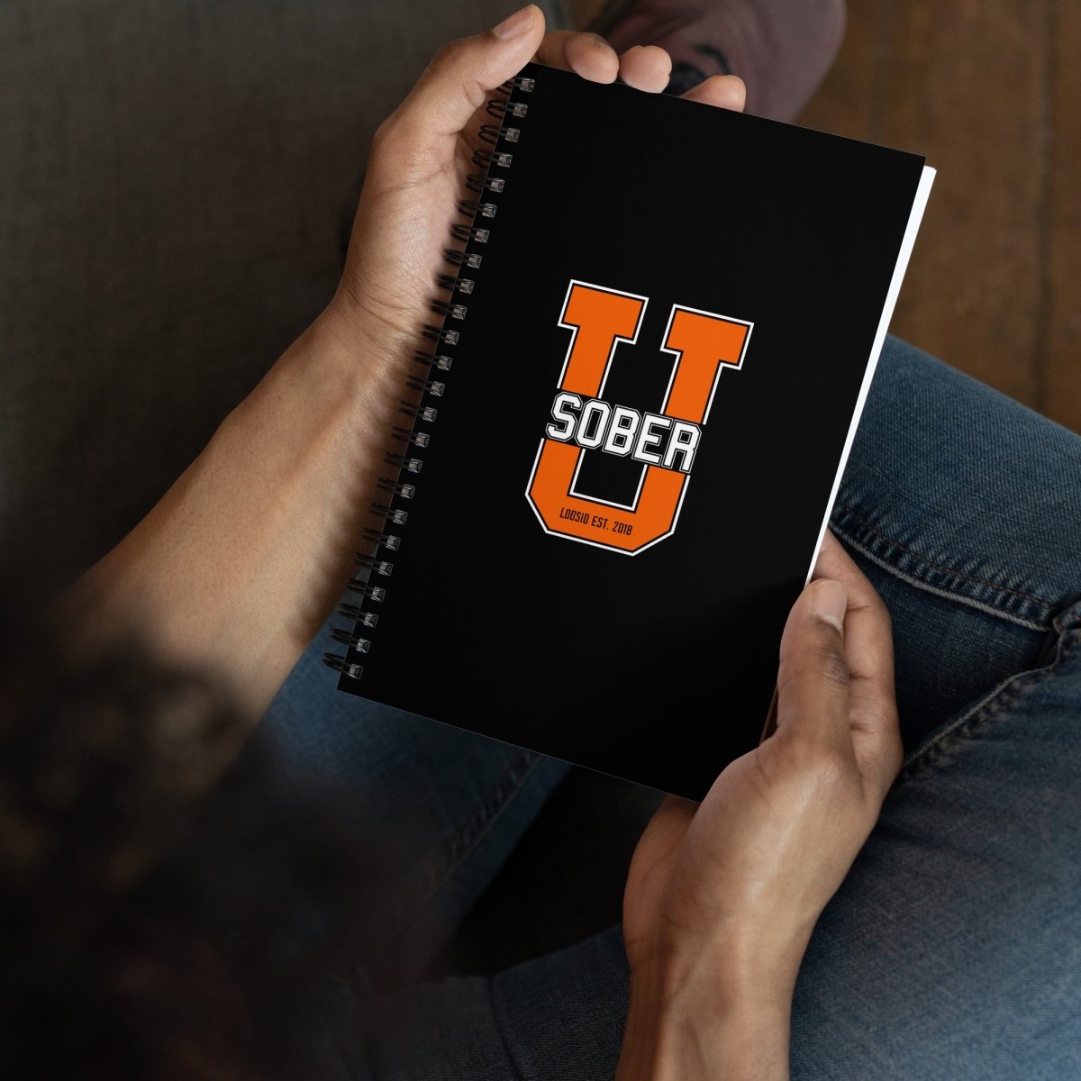 Sober University Spiral Sober Journal flat lay styled image (view 3)