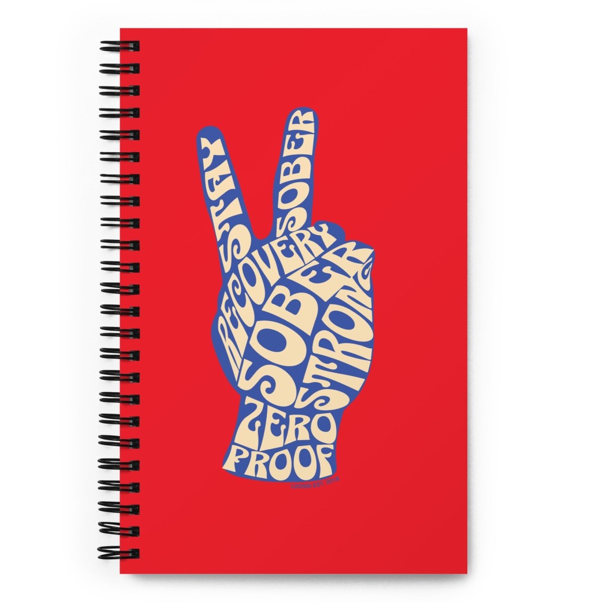Loosid Peace & Sober Spiral Sober Journal featuring the design