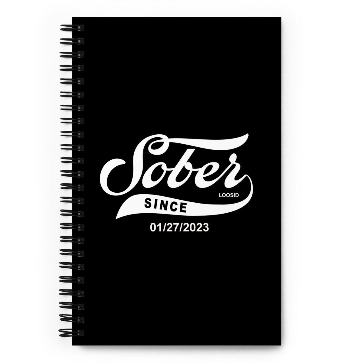 Loosid Sober Since Sober Journal featuring the design