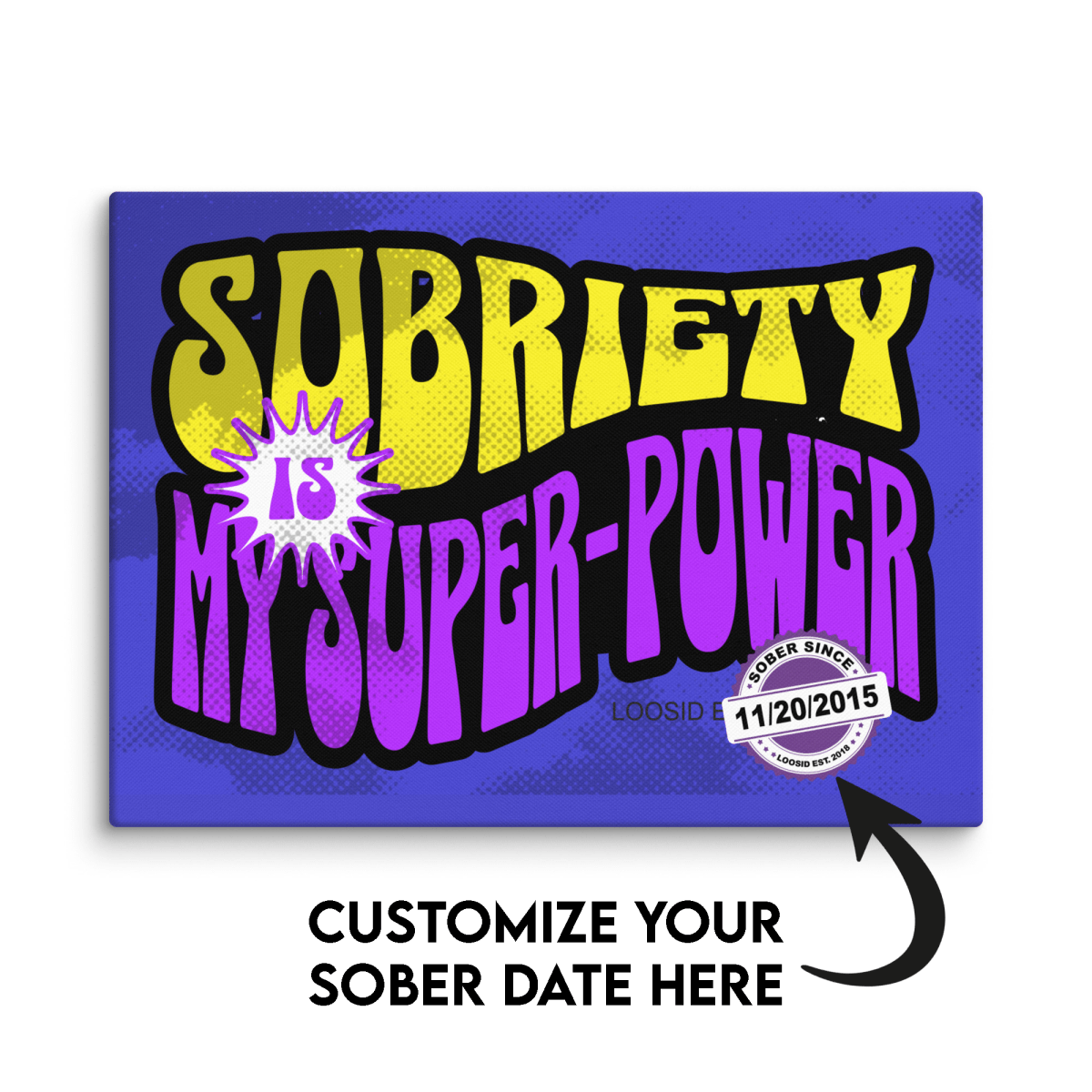Super Power Sobriety Art graphic detail (view 4)