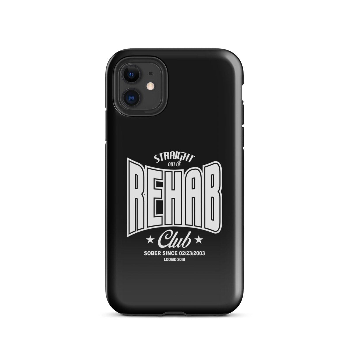 Straight Out of Rehab Recovery Phone Case close-up view (view 2)