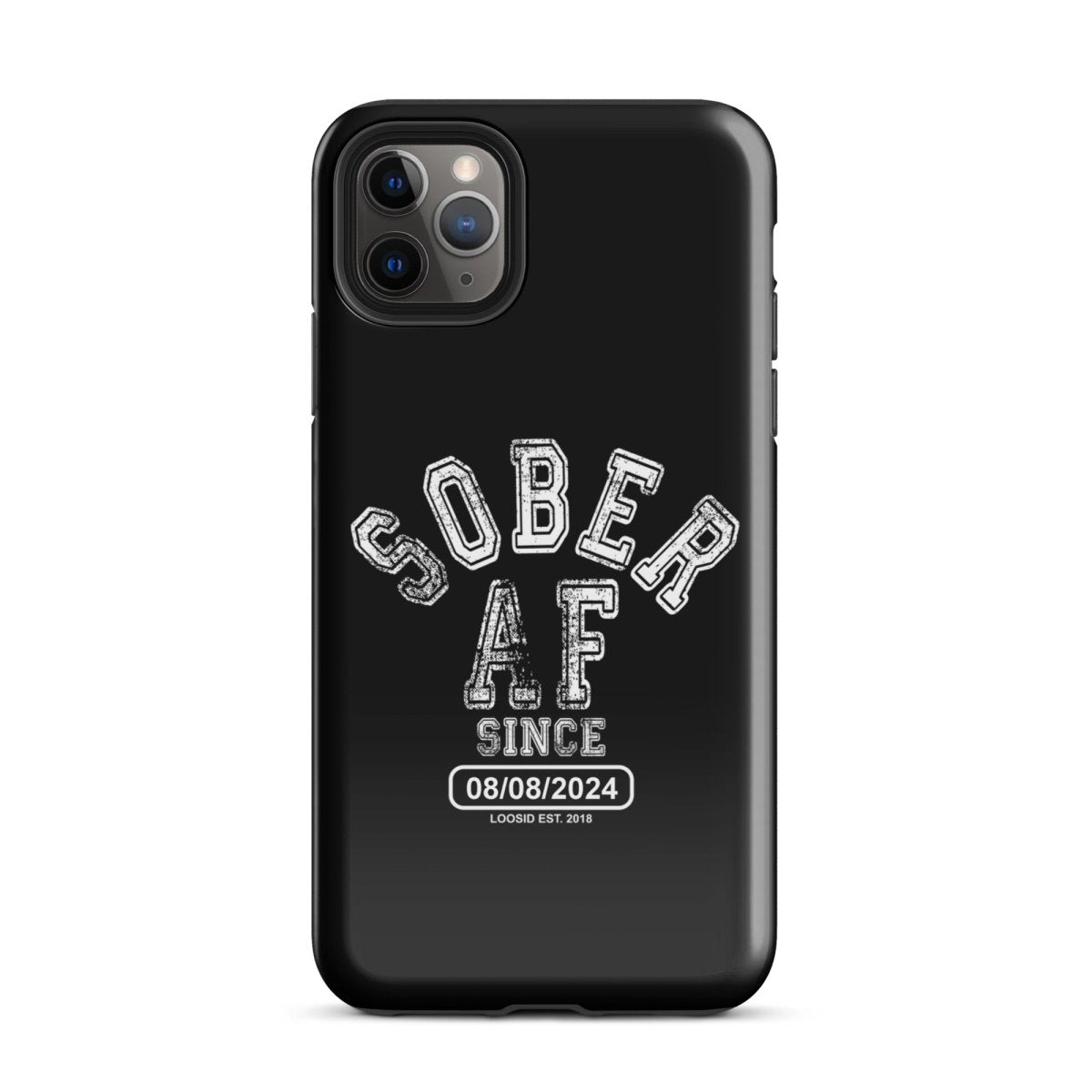 Sober AF Recovery Phone Case graphic detail (view 4)