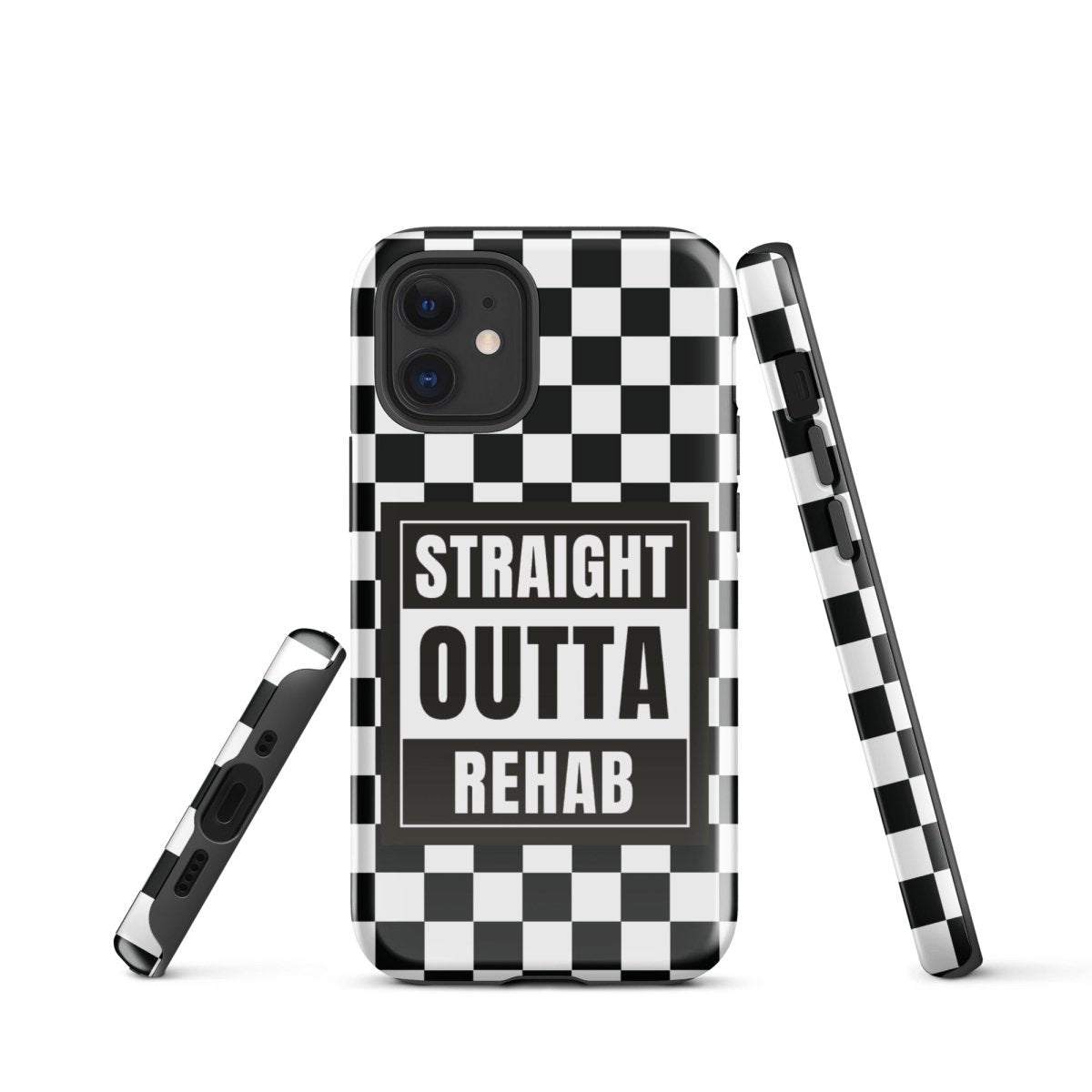 Straight outta of Rehab Recovery Phone Case lifestyle view (view 5)