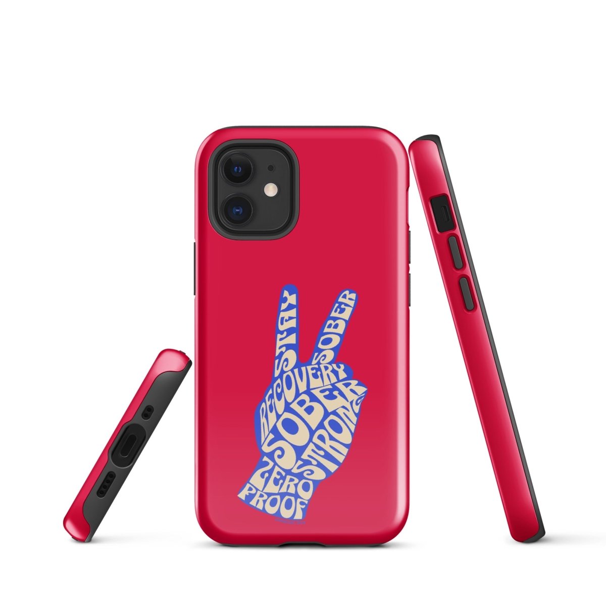 Peace & Sober Recovery Phone Case lifestyle view (view 5)