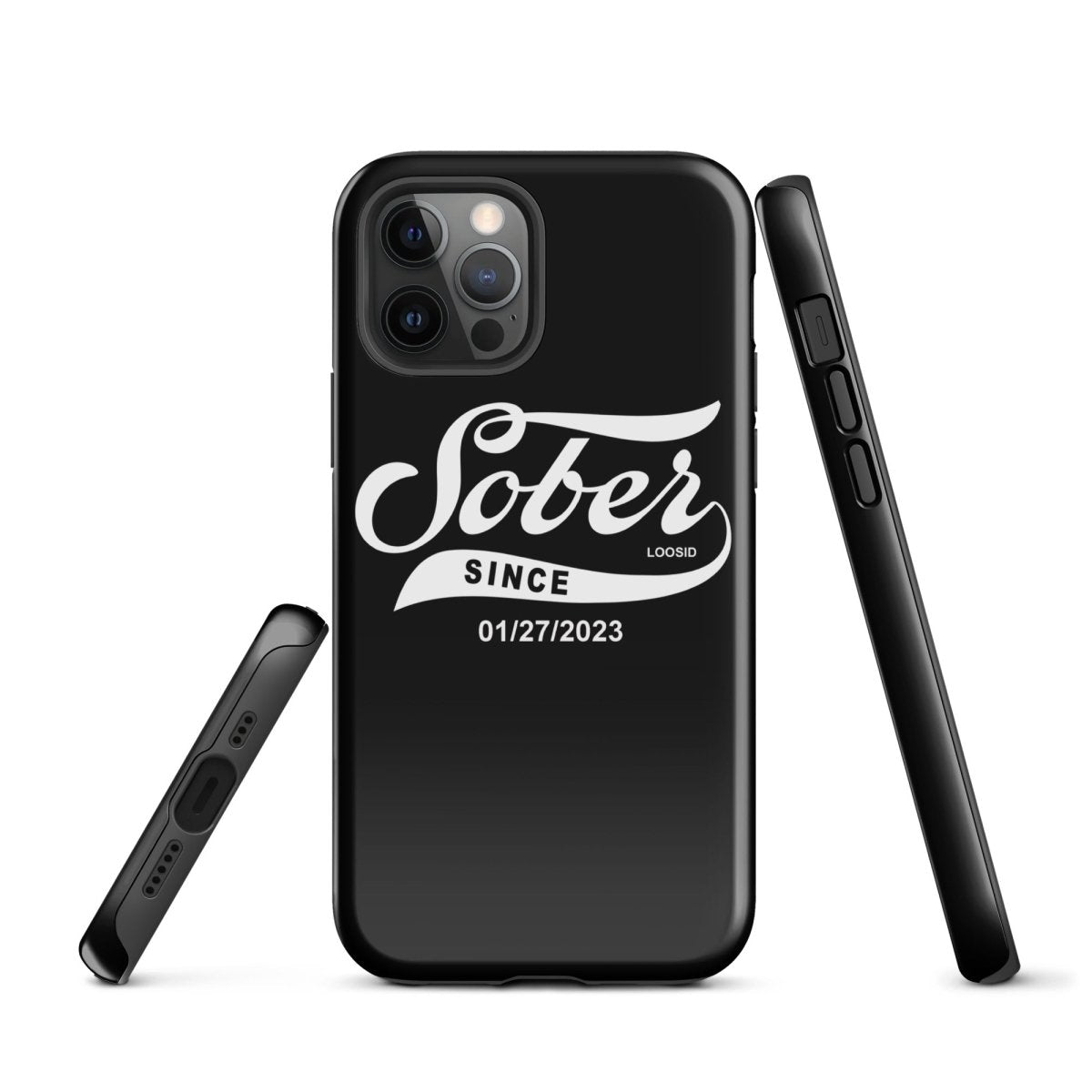 Sober Since Recovery Phone Case back view (view 7)