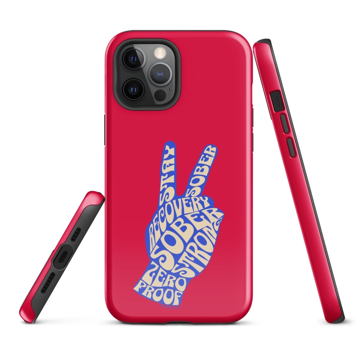 Peace & Sober Recovery Phone Case packaging detail (view 8)