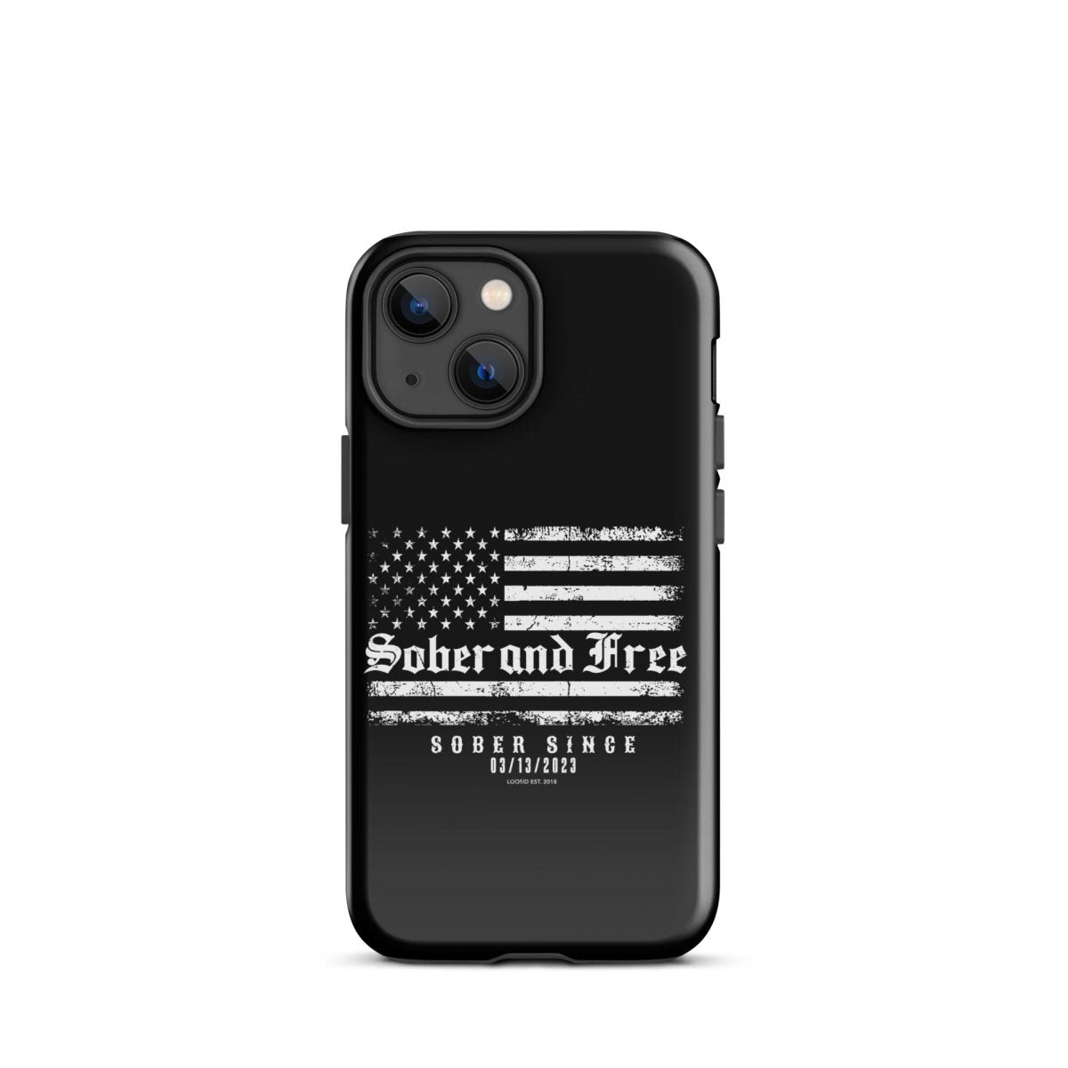 Sober and Free Recovery Phone Case fit detail (view 9)