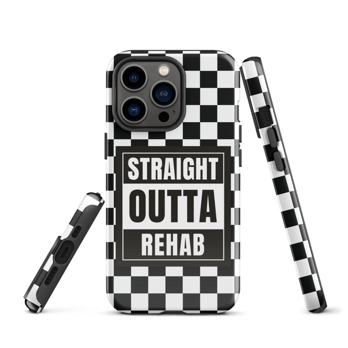 Straight outta of Rehab Recovery Phone Case featuring the design (view 11)