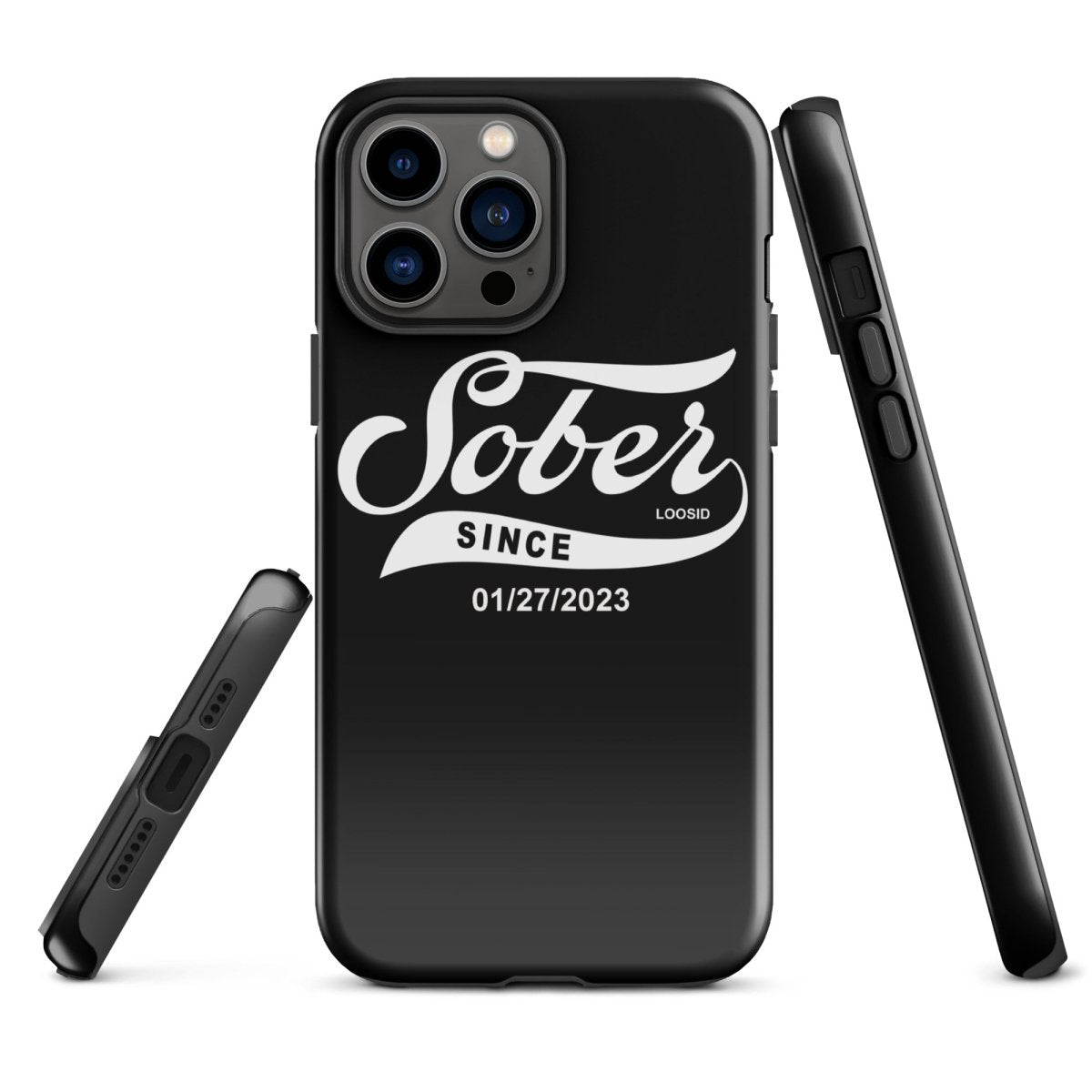 Sober Since Recovery Phone Case close-up view (view 12)