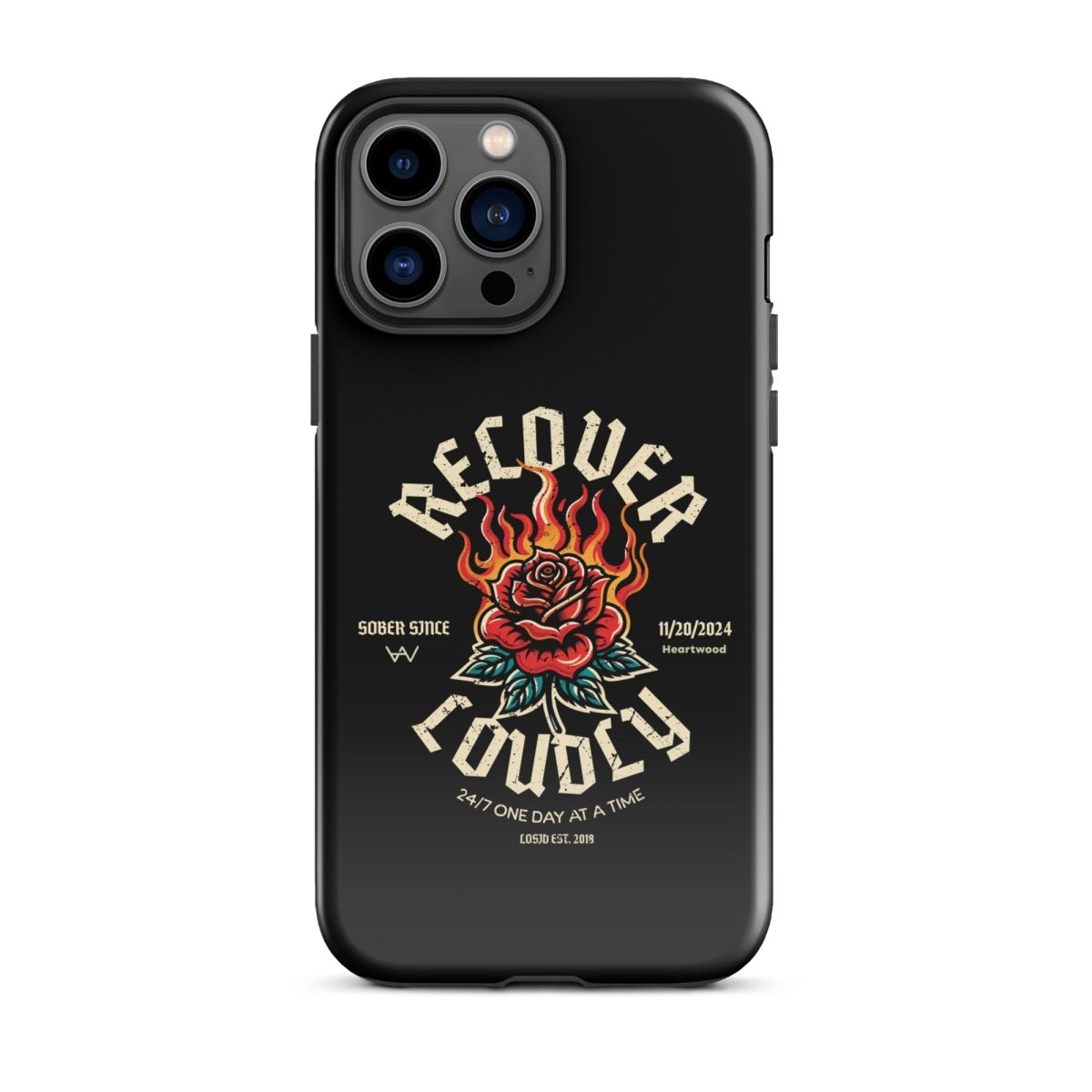 Recover Loudly Recovery Phone Case featuring the design (view 11)