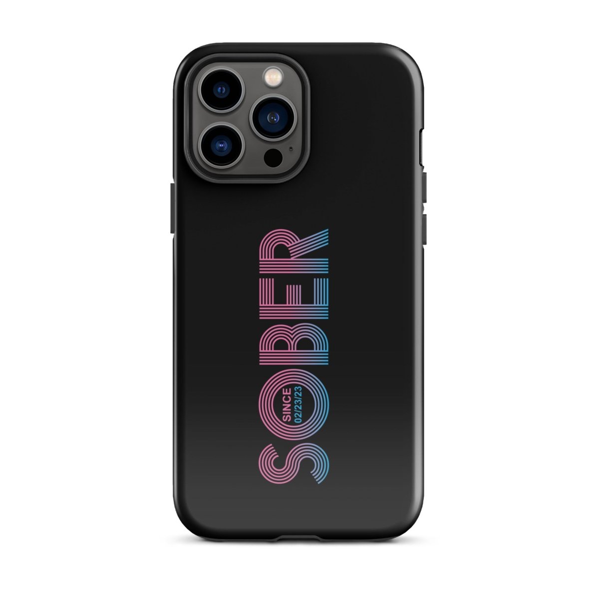 Sober Since Recovery Phone Case close-up view (view 12)