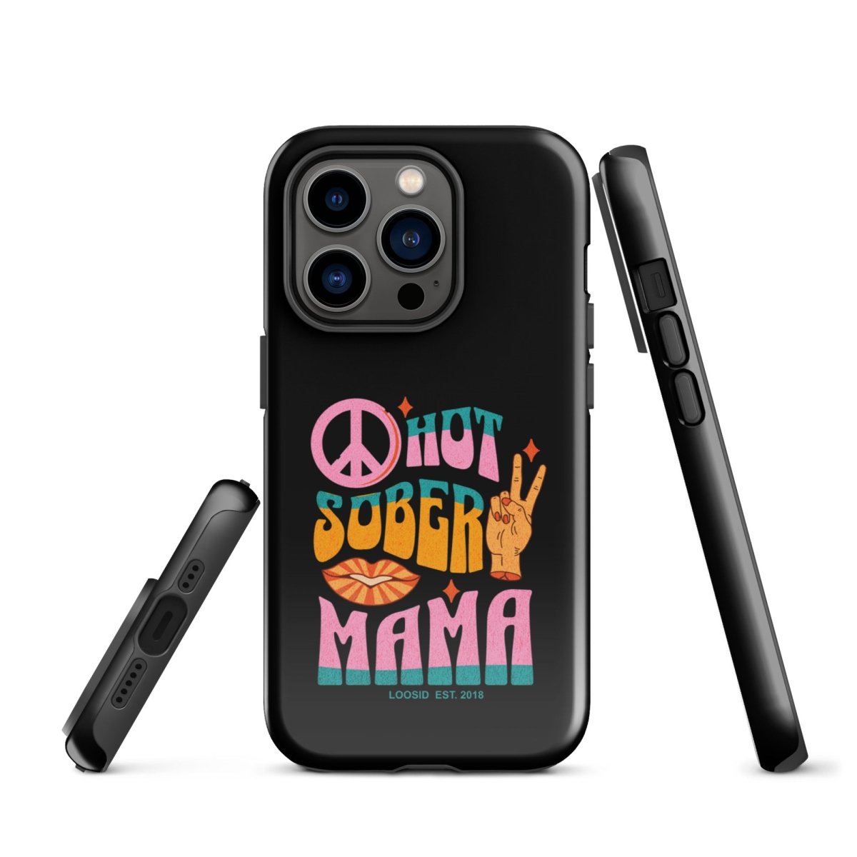 Hot Sober Mama Recovery Phone Case lifestyle view (view 15)