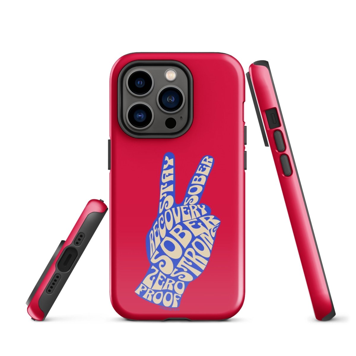 Peace & Sober Recovery Phone Case lifestyle view (view 15)