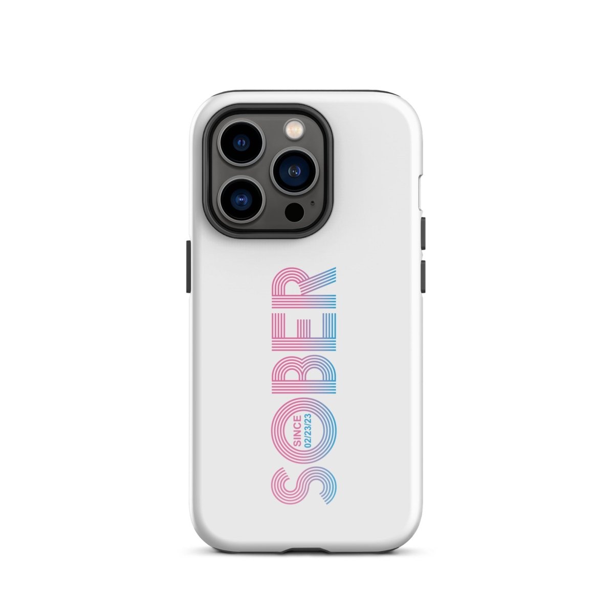 Sober Since Recovery Phone Case flat lay styled image (view 13)