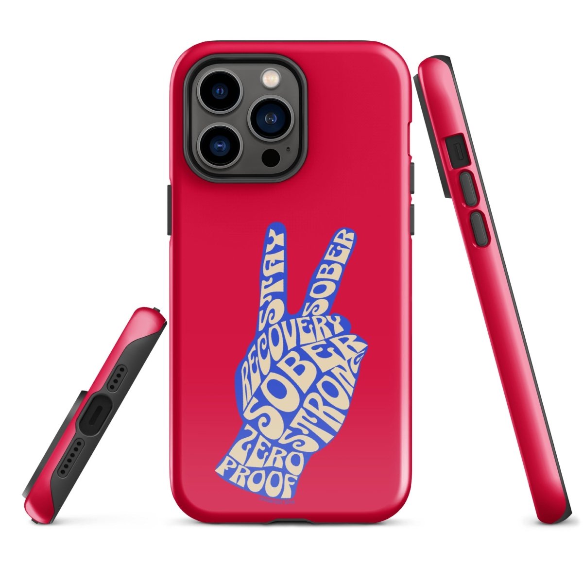 Peace & Sober Recovery Phone Case side view (view 16)